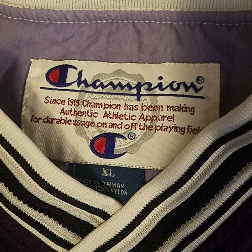 Mens Vintage champion lsu tiger jacket shirt sz XL - Picture 4 of 7